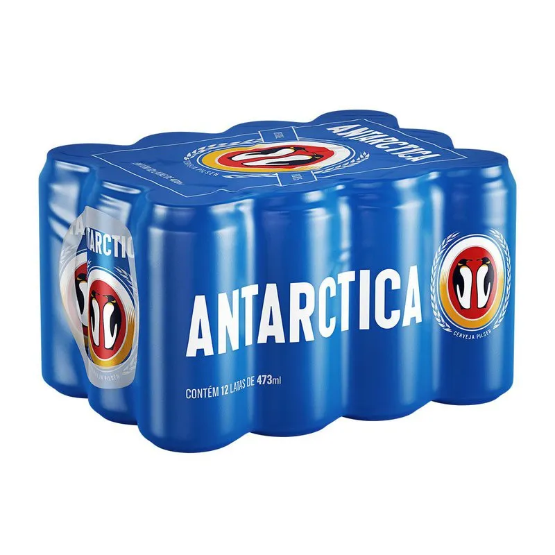 Cerveja Antarctica Lata 350ml 12 Unidades - Entrega Rápida