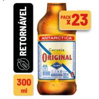 Cerveja Antarctica Original Retornável (Caixa com 23) - Gelado