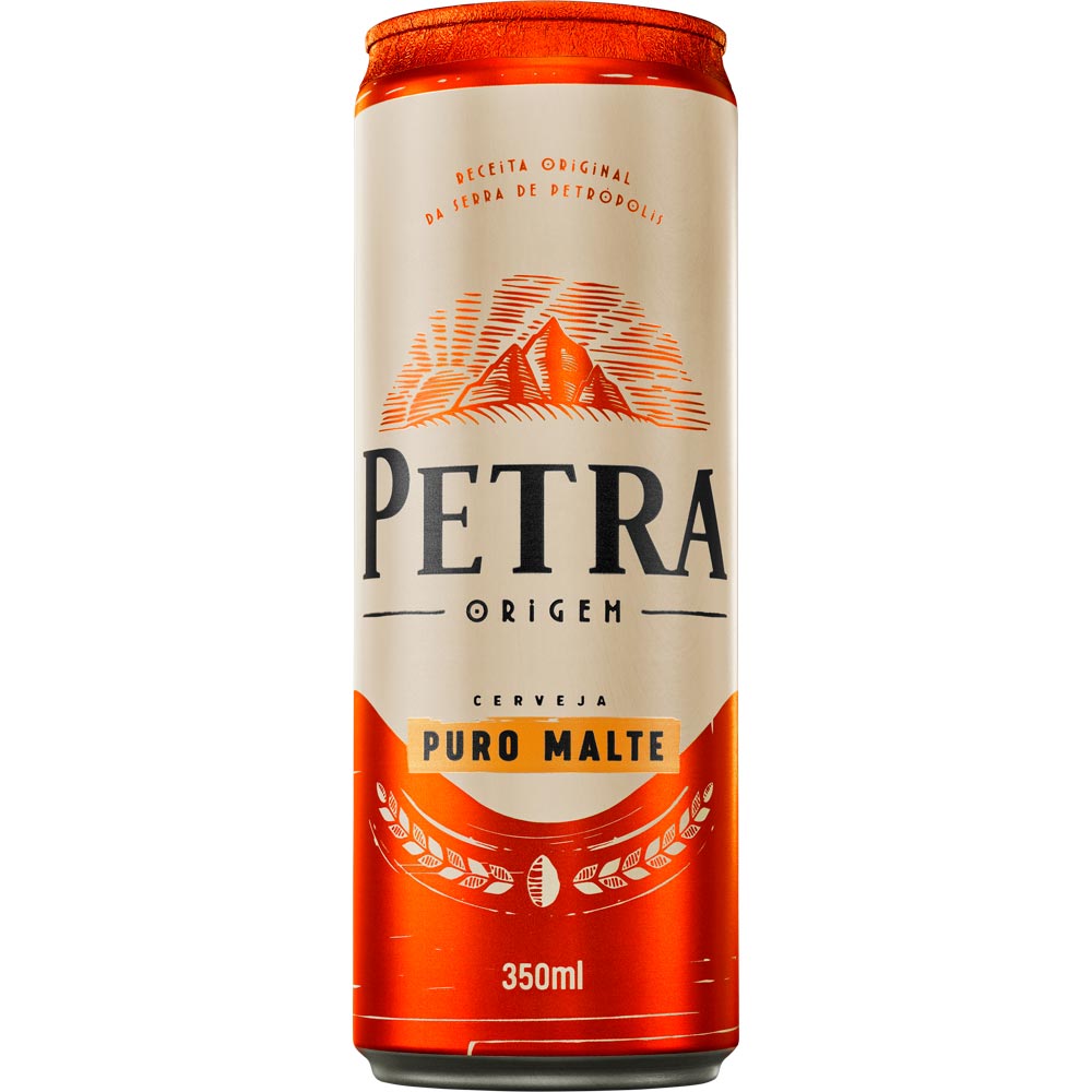 Cerveja Puro Malte lata 350ml Petra