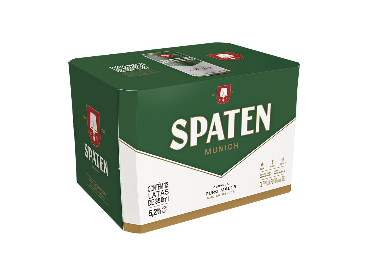 CERVEJA SPATEN 350ML LT CX 12 UNIDADES • Express