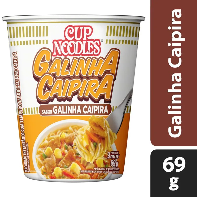 Cup Noodles Nissin Galinha Caipira 