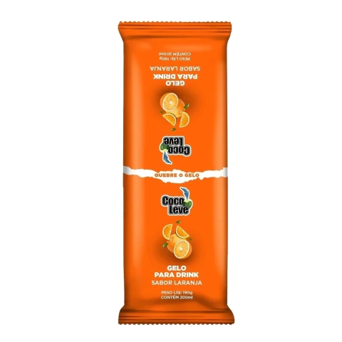 Gelo Coco Leve Sabor Laranja 200ml