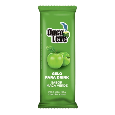 Gelo Coco Leve Sabor Maçã Verde 200ml