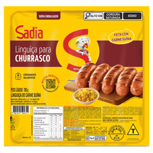 Linguiça De Carne Suína Para Churrasco Sadia 700g