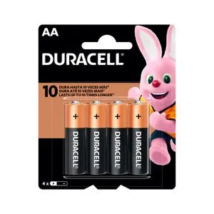 Pilha Duracell Alcalina Pequena Aa C/4