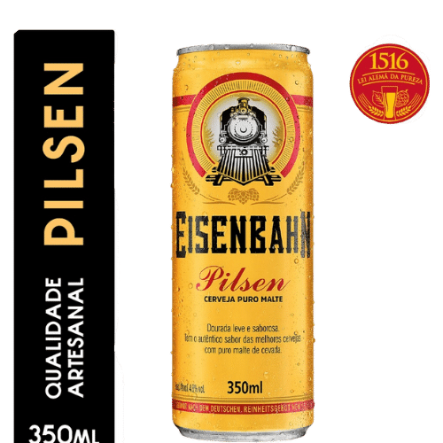 CERVEJA EISENBAHN PILSEN 350ML LT - Entrega Rápida